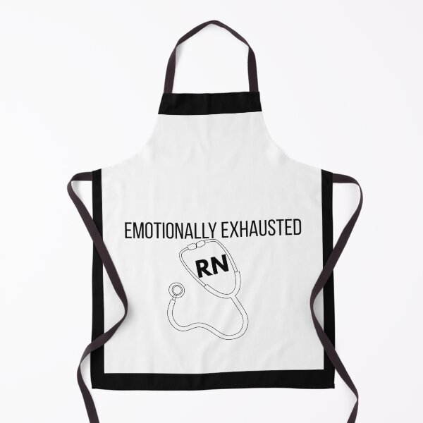 Item preview, Emotionally Exhausted RN Shirt – Nurse Humor Tee designed and sold by LittleChucky.
