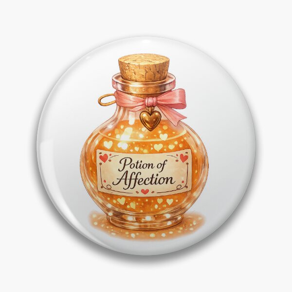 Item preview, Potion of Affection – Valentine Fantasy Potion Sticker | Alche-Arts designed and sold by AlcheArtsStudio.