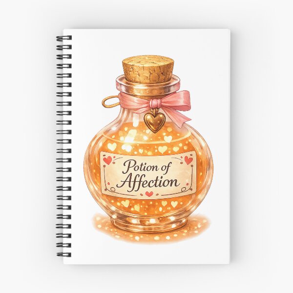 Item preview, Potion of Affection – Valentine Fantasy Potion Sticker | Alche-Arts designed and sold by AlcheArtsStudio.