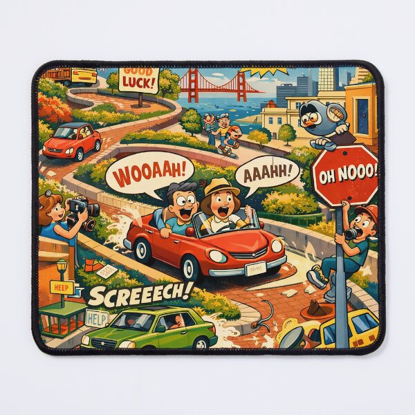 Item preview, San Francisco's Crazy Lombard Street designed and sold by PIXEL POP DESIGNS - Beyond the Norm!.