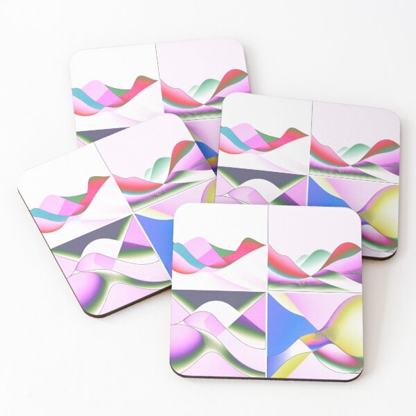 Item preview, four currents moonarized 7 colorful geometric abstract design designed and sold by SmashingDeals.