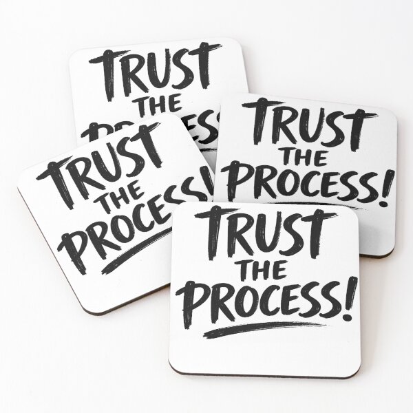 Item preview, Trust the Process – Minimal Motivational Quote Design designed and sold by Art-Lab1.