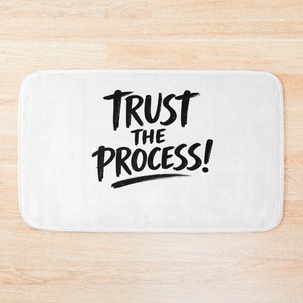 Item preview, Trust the Process – Minimal Motivational Quote Design designed and sold by Art-Lab1.