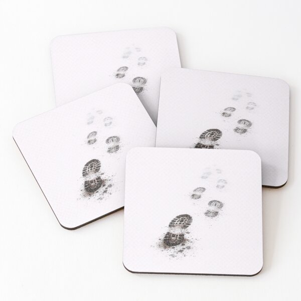 Item preview, Footprints in Sand Minimal Beach Scene designed and sold by jgvisualarts.