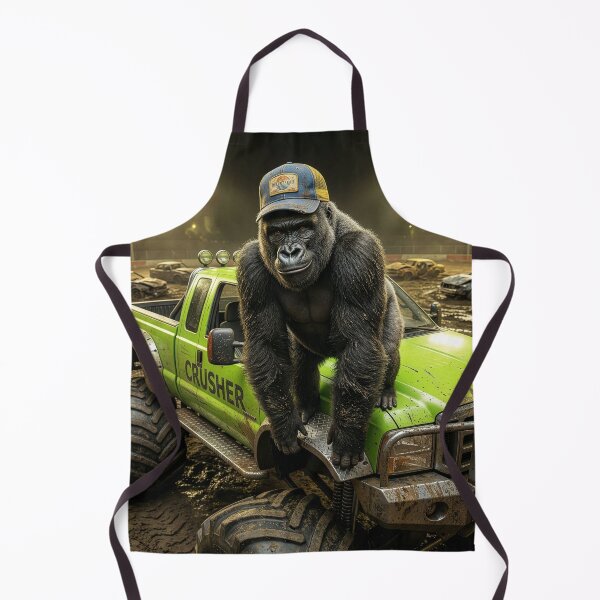 Item preview, Monster Car Crushin' Gorilla designed and sold by Tridentulus.