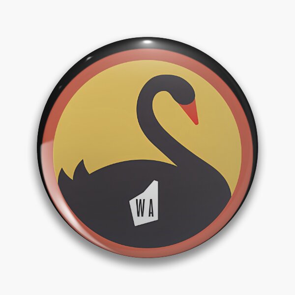 Item preview, Western Australia Swan Logo A Vintage Black Swan Emblem designed and sold by DawGreenfelde.