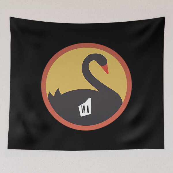 Item preview, Western Australia Swan Logo A Vintage Black Swan Emblem designed and sold by DawGreenfelde.