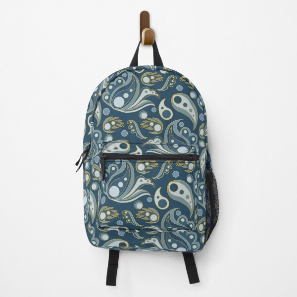Item preview, Moody blue mod paisley designed and sold by Home Cyn Home.