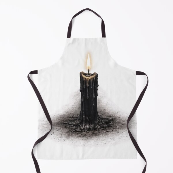 Item preview, Melting Black Candle with Dripping Wax Gothic designed and sold by jgvisualarts.