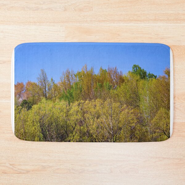 Item preview, Vibrant Spring Forest Under Blue Sky designed and sold by Phakade's Photos.