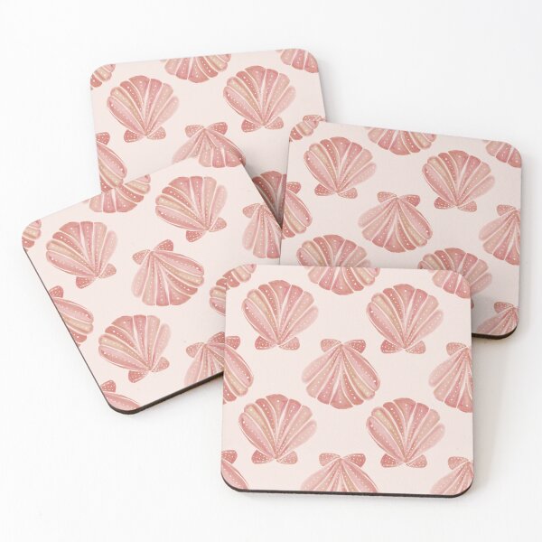 Item preview, Retro watercolor clamshells designed and sold by Home Cyn Home.