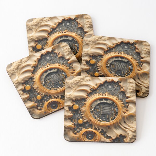 Item preview, Tech Fossil Circuit Relic designed and sold by Kaleidoscope Print.
