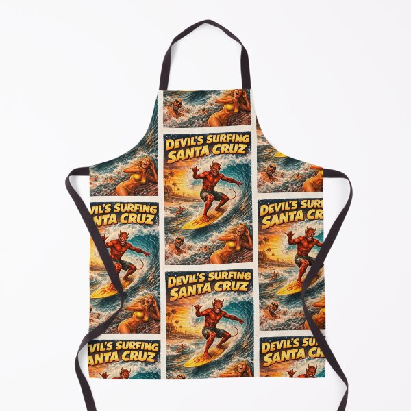 Item preview, Devil surfs Santa Cruz, California designed and sold by PIXEL POP DESIGNS - Beyond the Norm!.
