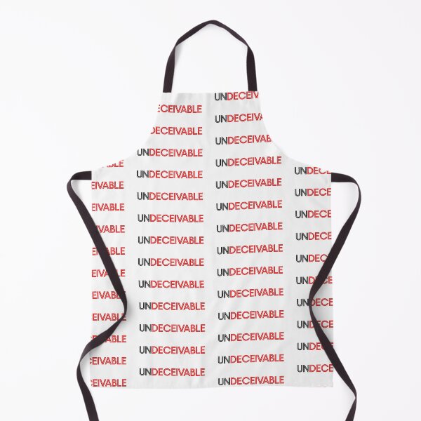 Item preview, UNDECEIVABLE black & red graphic text design by Mistah Wilson designed and sold by The Street Sign Store.