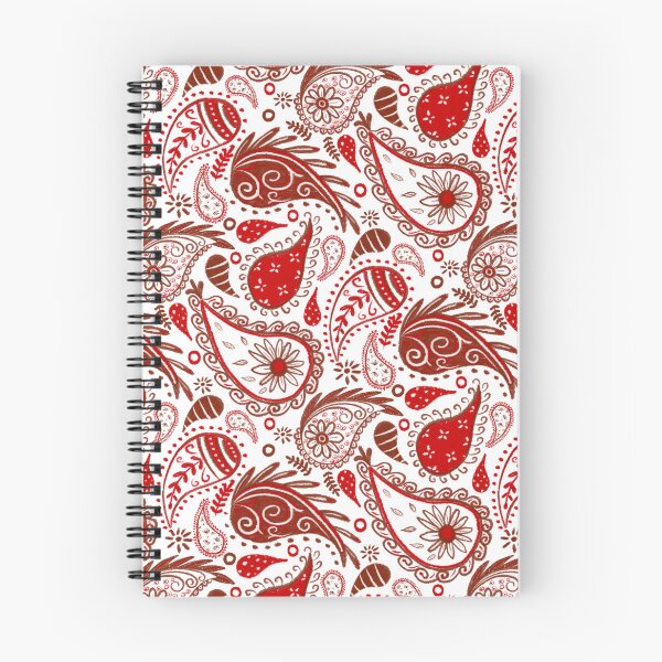 Item preview, Red and white bandana paisley pattern designed and sold by Home Cyn Home.