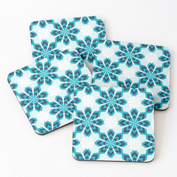Item preview, Blue Moroccan stars patio tiles pattern designed and sold by Home Cyn Home.