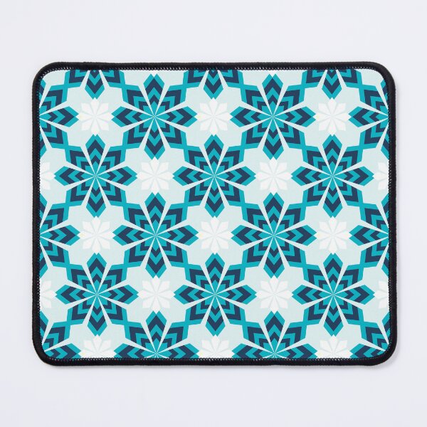 Item preview, Blue Moroccan stars patio tiles pattern designed and sold by Home Cyn Home.