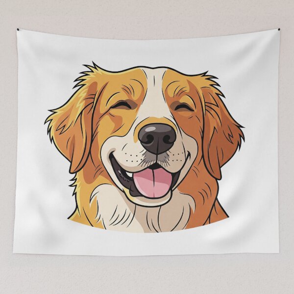 Item preview, Happy Golden Retriever Smiling Dog Portrait designed and sold by i1ovedogs.