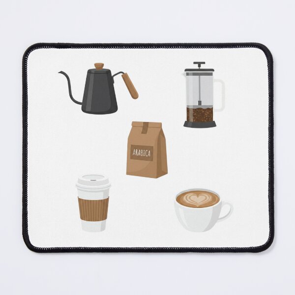 Item preview, Modern Minimalist Coffee Brewing and Barista Equipment Illustration Set designed and sold by NonditStudio.
