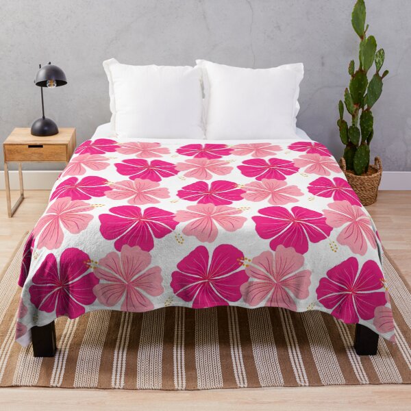 Item preview, Pink Hibiscus tropical summer pattern designed and sold by Home Cyn Home.