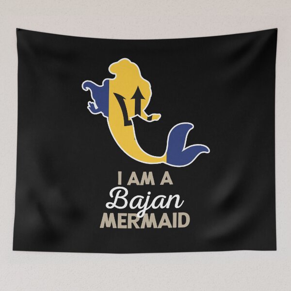 Item preview, Barbados Flag Bajan Mermaid designed and sold by countryflags.