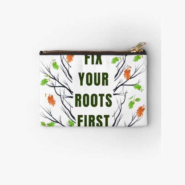 Item preview, Fix Your Roots First – Growth & Healing Quote with Botanical Branch Art designed and sold by NilofaDesigns.