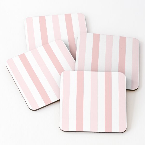 Item preview, Pink and white vertical  cabana stripes designed and sold by Home Cyn Home.