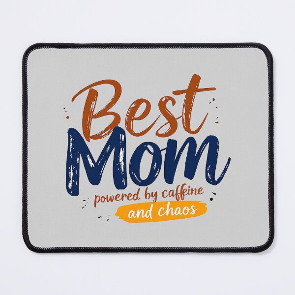 Item preview, Best Mom Gift Powered by Caffeine and Chaos Funny Quote designed and sold by SholoStudio.