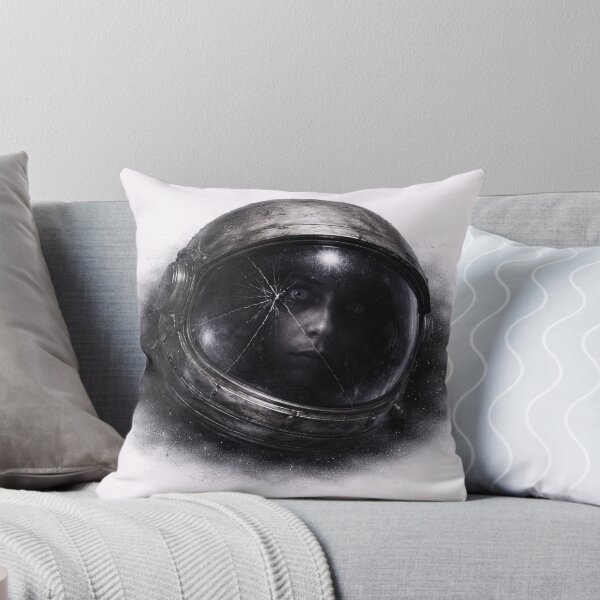 Artikelvorschau, Astronautenhelm Weltraum Dunkel Minimalistisch Monochrom entworfen und verkauft von jgvisualarts.