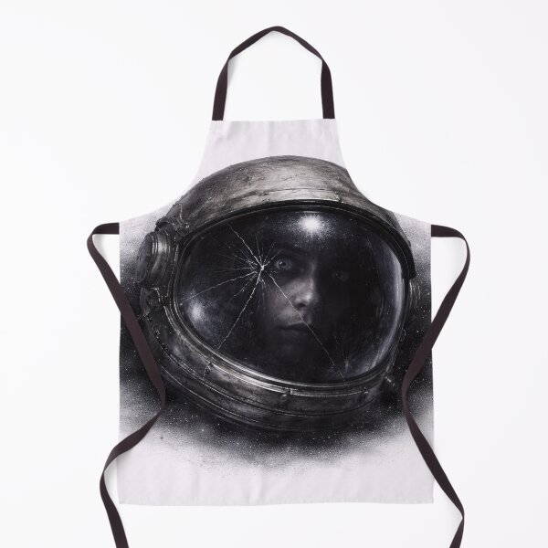 Item preview, Astronaut Helmet Space Dark Minimalist Monochrome designed and sold by jgvisualarts.
