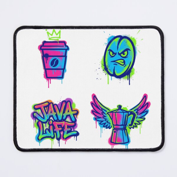 Item preview, Vibrant Urban Graffiti and Street Art Coffee Sticker Collection designed and sold by NonditStudio.