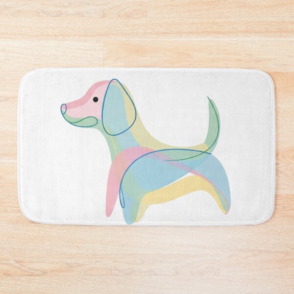 Item preview, Abstract Pastel Dog Modern Art Design designed and sold by i1ovedogs.