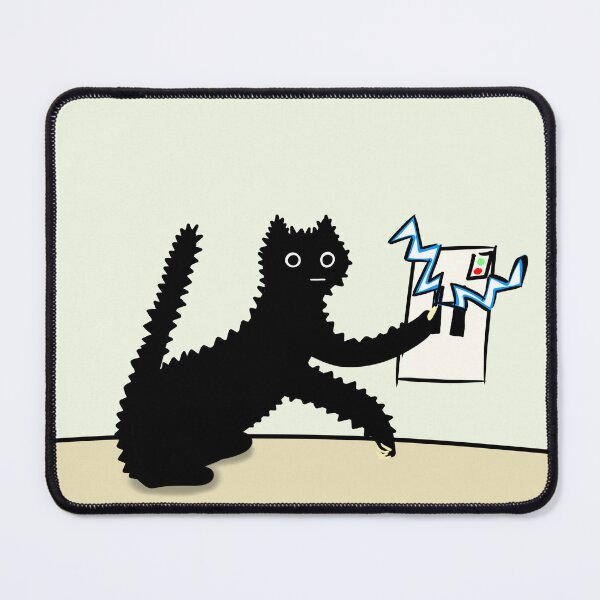 Item preview, Cat Touching a Power Socket designed and sold by ThingsCatsDo.