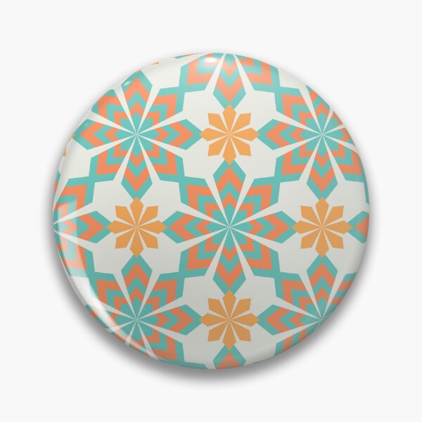 Item preview, Moroccan stars - orange and turquoise designed and sold by Home Cyn Home.