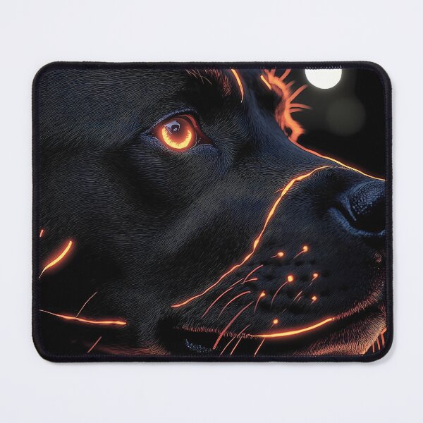 Item preview, Rottweiler Dog Gold Ember Glow Noir Protective Loyalty Guard Sparks designed and sold by mildaclairmo.