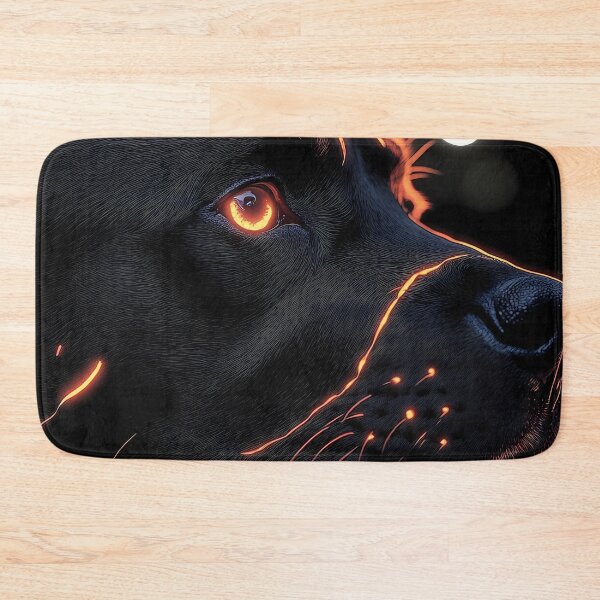 Item preview, Rottweiler Dog Gold Ember Glow Noir Protective Loyalty Guard Sparks designed and sold by mildaclairmo.
