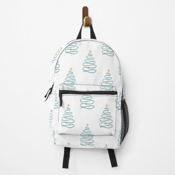 Item preview, Turquoise and yellow doodly Christmas tree designed and sold by Home Cyn Home.