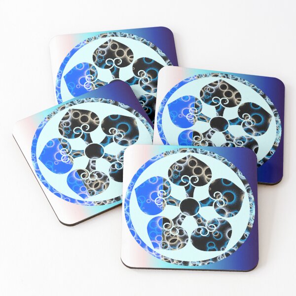 Item preview, Kamon-hosowani-itsutsu-ura-aoi・2 designed and sold by KamonPopArt.