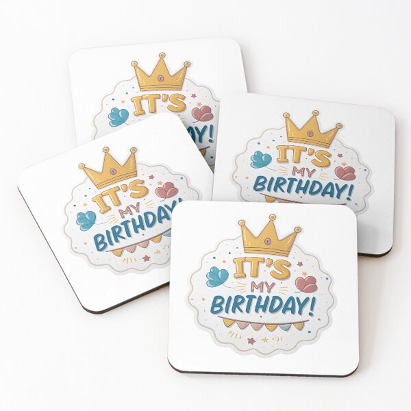 Item preview, It’s My Birthday – Cute Crown Badge Birthday Design | Fun Party Celebration Art designed and sold by A1MarketDesigne.