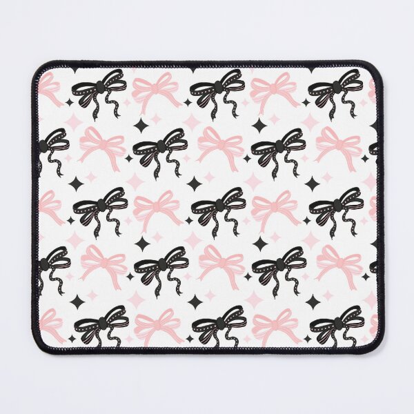 Item preview, Pink and black mid century coquette bows designed and sold by Home Cyn Home.