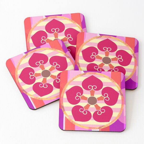 Item preview, Kamon-hosowani-itsutsu-ura-aoi・3 designed and sold by KamonPopArt.