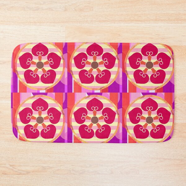 Item preview, Kamon-hosowani-itsutsu-ura-aoi・3 designed and sold by KamonPopArt.
