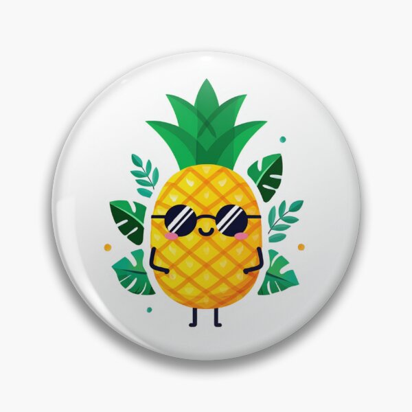 Item preview, Cool Pineapple Cartoon with Sunglasses Fun Summer Illustration designed and sold by ULTIMATE CREATIONS.
