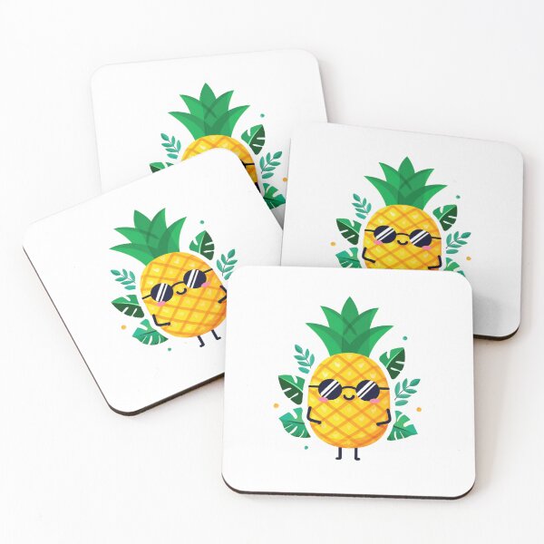Item preview, Cool Pineapple Cartoon with Sunglasses Fun Summer Illustration designed and sold by ULTIMATE CREATIONS.