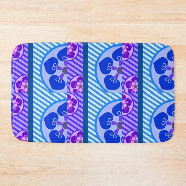 Item preview, Kamon-hosowani-itsutsu-ura-aoi・4 designed and sold by KamonPopArt.