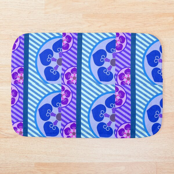 Item preview, Kamon-hosowani-itsutsu-ura-aoi・4 designed and sold by KamonPopArt.