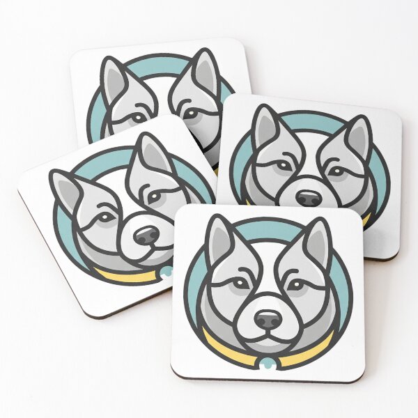 Item preview, Husky Dog Face Modern Minimal Art designed and sold by i1ovedogs.
