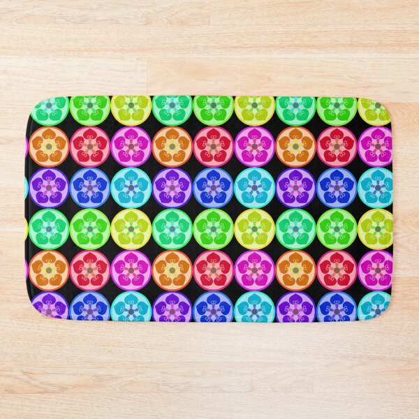 Item preview, Kamon-hosowani-itsutsu-ura-aoi・5 designed and sold by KamonPopArt.