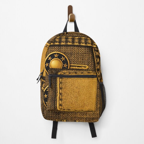 Item preview, Gold Denim Pocket Texture designed and sold by Kaleidoscope Print.