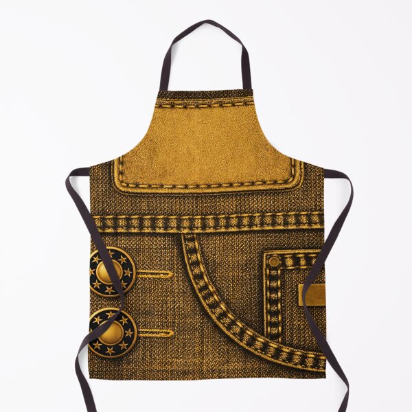 Item preview, Gold Denim Pocket Texture designed and sold by Kaleidoscope Print.